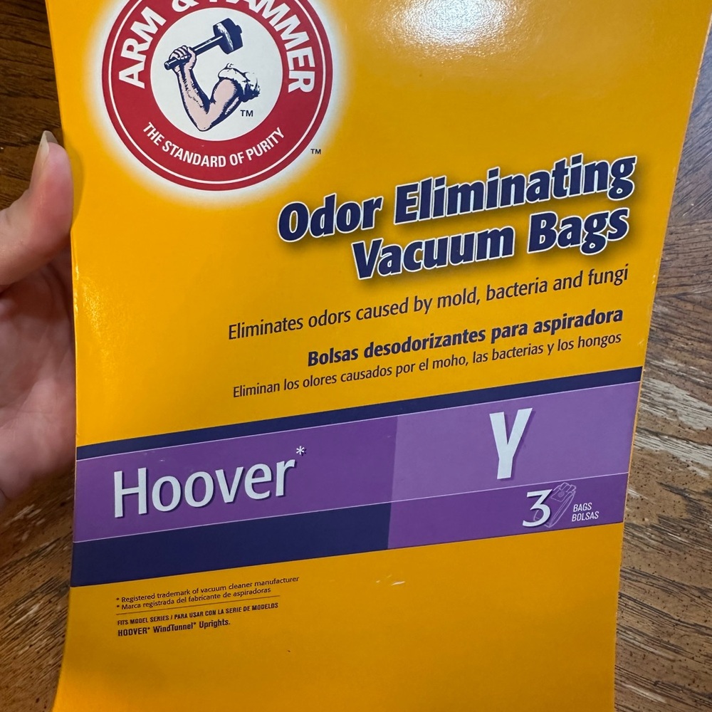 Arm & Hammer Hoover Odor Eliminating Vacuum Bags - Yellow & Purple (3 Pack)